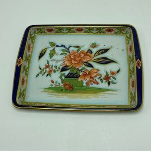 Vintage Daher Toleware Tray Small Floral